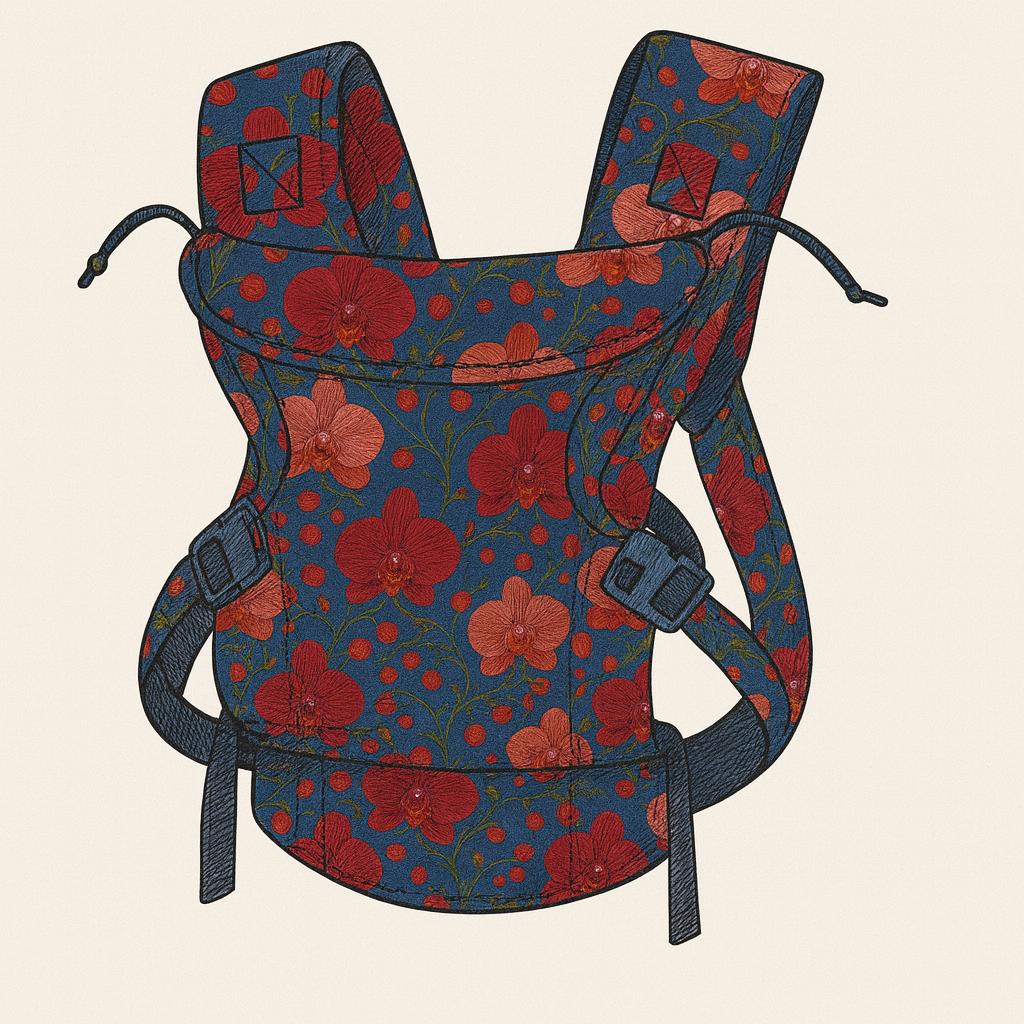 Orchid Waterproof and UVA/UVB 50+ Resistant Neoprene Baby Carrier